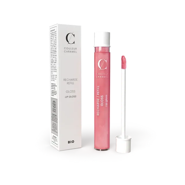 couleur-caramel-gloss-gloss-bio-rechargeable-tons-corail-ros-framboise-ou-marron image 1