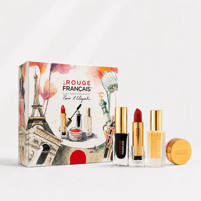 le-rouge-fran-ais-paris-l-l-gante-grand-format-coffret-maquillage-mascara-rouge- image 1