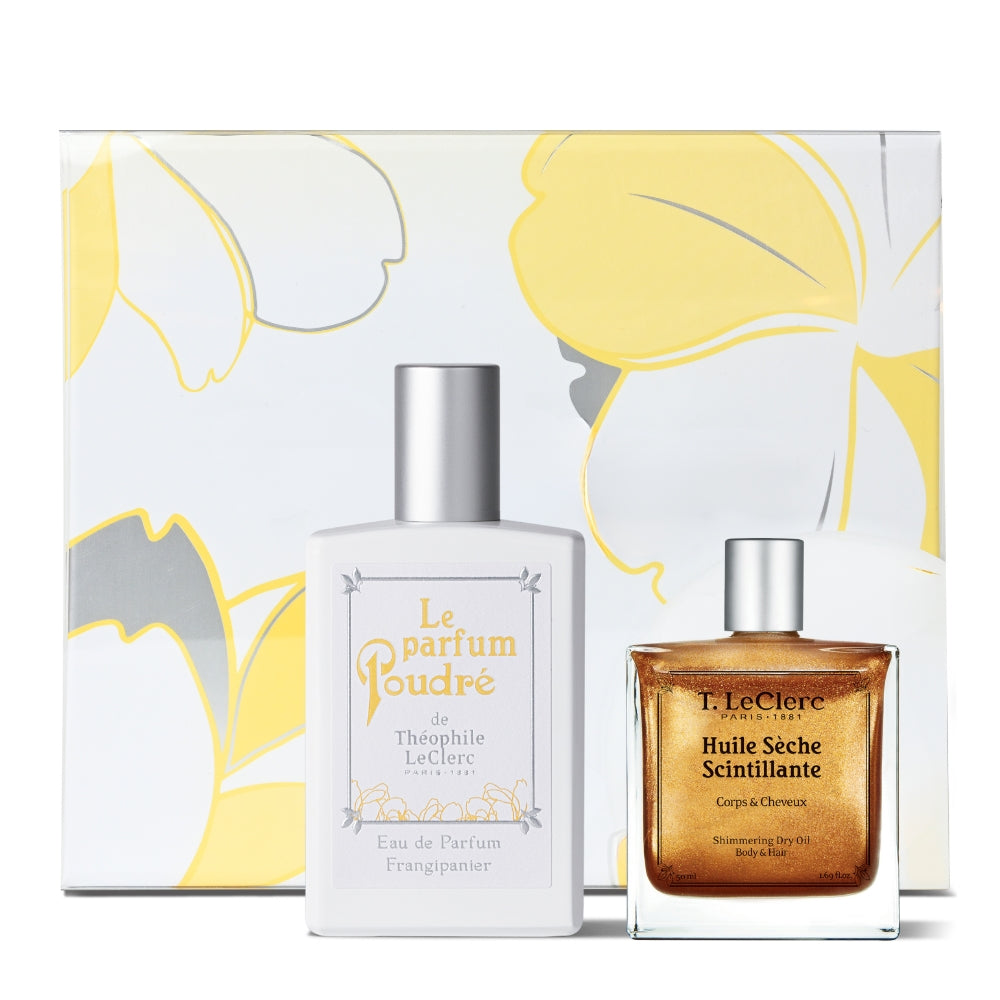 t-leclerc-coffret-parfum-et-huile-scintillante-frangipanier-2-50-ml image 2