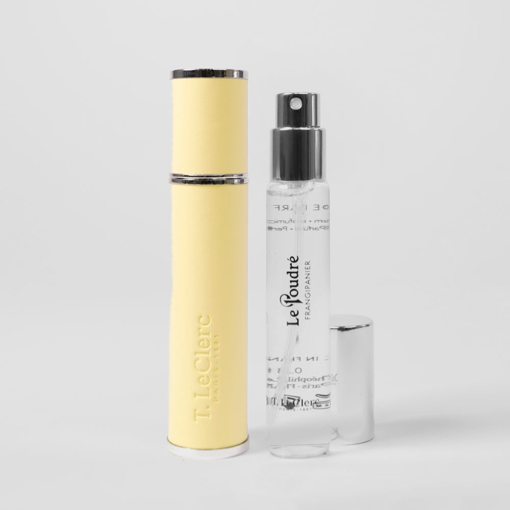 t-leclerc-le-poudr-frangipanier-eau-de-parfum-10-ml-vaporisateur-de-sac-recharge image 1