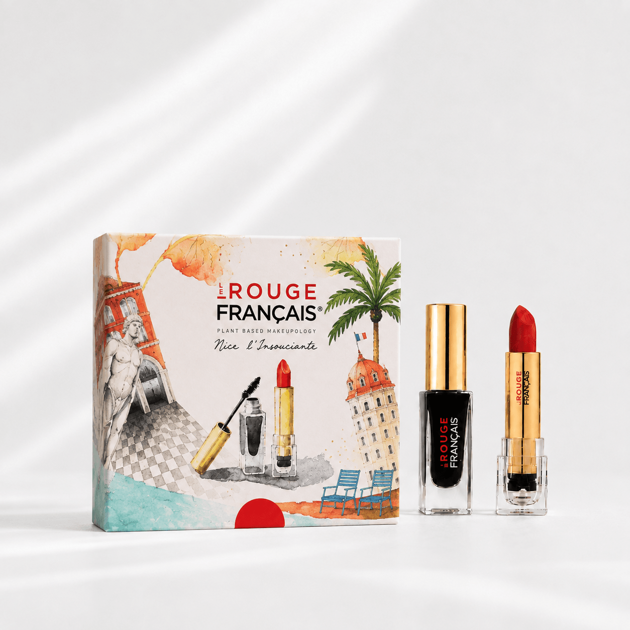 le-rouge-fran-ais-nice-l-insouciante-coffret-maquillage-mascara-rouge-l-vres image 1